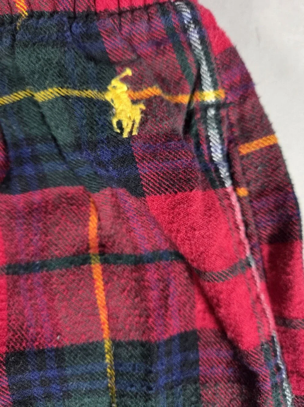 Polo by Ralph Lauren Red and Green Plaid Pajamas XL